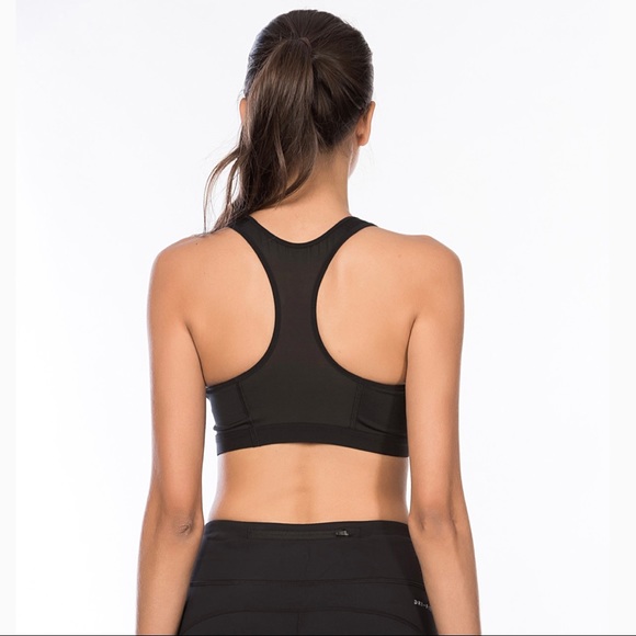 Nike Pro Fierce  Black Sports Bra - Picture 2 of 5